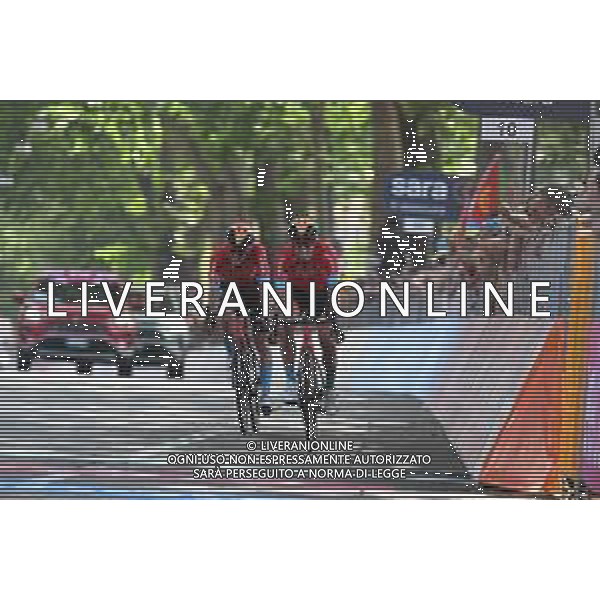 21-05-2022 Giro D\'italia; Tappa 14 Santena - Torino; 2022, Bahrain - Victorious; Landa Meana, Mikel; Bilbao, Peio; Torino; ©SIROTTI/AGENZIA ALDO LIVERANI SAS