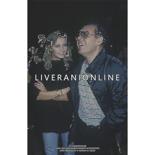 RETROSPETTIVA ISABELLA FERRARI ATTRICE NELLA FOTO ISABELLA FERRARI CON GIANNI BONCOMPAGNI NELL\'ANNO 1986 A ROMA AG ALDO LIVERANI SAS