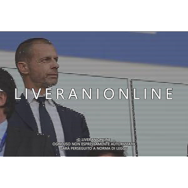 TVMV-Torino 21.05.2022 Allianz Stadium ©Manuela Viganti/Agenzia Aldo Liverani Barcellona vs Lione Uefa Women\'s Champions League Final 2022 Nella foto : alexander ceferin presidente uefa in tribuna ©VIGANTI/AGENZIA ALDO LIVERANI SAS