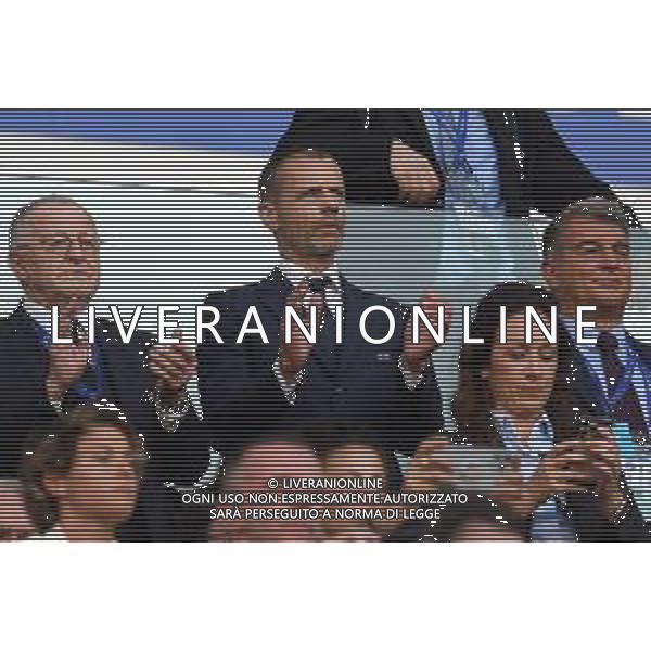 TVMV-Torino 21.05.2022 Allianz Stadium ©Manuela Viganti/Agenzia Aldo Liverani Barcellona vs Lione Uefa Women\'s Champions League Final 2022 Nella foto : alexander ceferin presidente uefa in tribuna ©VIGANTI/AGENZIA ALDO LIVERANI SAS