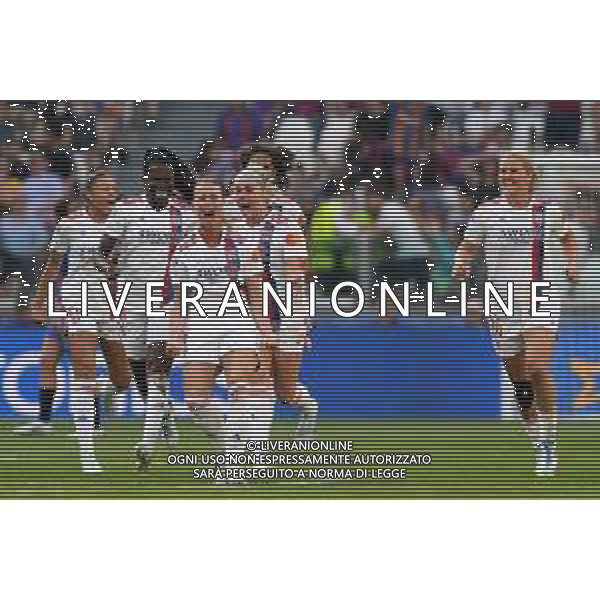 TVMV-Torino 21.05.2022 Allianz Stadium ©Manuela Viganti/Agenzia Aldo Liverani Barcellona vs Lione Uefa Women\'s Champions League Final 2022 Nella foto : esultanza lione dopo il gol di amandine henry ©VIGANTI/AGENZIA ALDO LIVERANI SAS