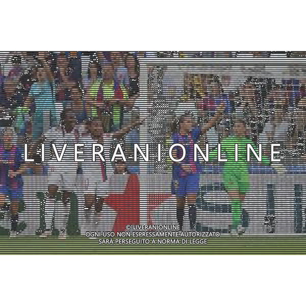 TVMV-Torino 21.05.2022 Allianz Stadium ©Manuela Viganti/Agenzia Aldo Liverani Barcellona vs Lione Uefa Women\'s Champions League Final 2022 Nella foto : esultanza lione dopo il gol di catarina macario ©VIGANTI/AGENZIA ALDO LIVERANI SAS