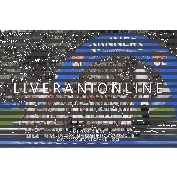 TVMV-Torino 21.05.2022 Allianz Stadium ©Manuela Viganti/Agenzia Aldo Liverani Barcellona vs Lione Uefa Women\'s Champions League Final 2022 Nella foto : l\'olympique lione vince la champions league femminile 2022 - Festeggiamenti esultanza fine gara ©VIGANTI/AGENZIA ALDO LIVERANI SAS