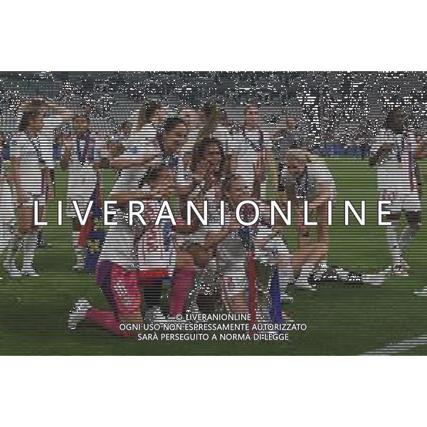 TVMV-Torino 21.05.2022 Allianz Stadium ©Manuela Viganti/Agenzia Aldo Liverani Barcellona vs Lione Uefa Women\'s Champions League Final 2022 Nella foto : l\'olympique lione vince la champions league femminile 2022 - Festeggiamenti esultanza fine gara ©VIGANTI/AGENZIA ALDO LIVERANI SAS
