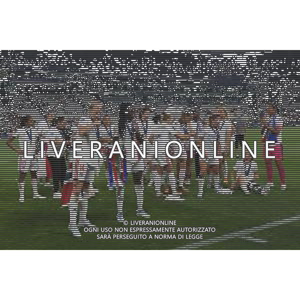 TVMV-Torino 21.05.2022 Allianz Stadium ©Manuela Viganti/Agenzia Aldo Liverani Barcellona vs Lione Uefa Women\'s Champions League Final 2022 Nella foto : l\'olympique lione vince la champions league femminile 2022 - Festeggiamenti esultanza fine gara ©VIGANTI/AGENZIA ALDO LIVERANI SAS