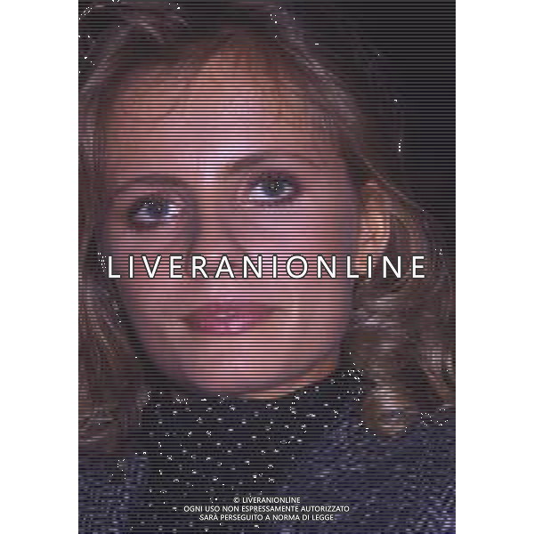 RETROSPETTIVA ISABELLA FERRARI ATTRICE NELLA FOTO ISABELLA FERRARI NELL\'ANNO 1986 A MILANO TERRAZZA MARTINI AG ALDO LIVERANI SAS