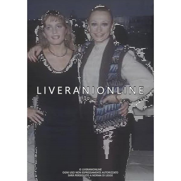 RETROSPETTIVA ISABELLA FERRARI ATTRICE NELLA FOTO ISABELLA FERRARI CON RAFFAELLA CARRA\' AG ALDO LIVERANI SAS  