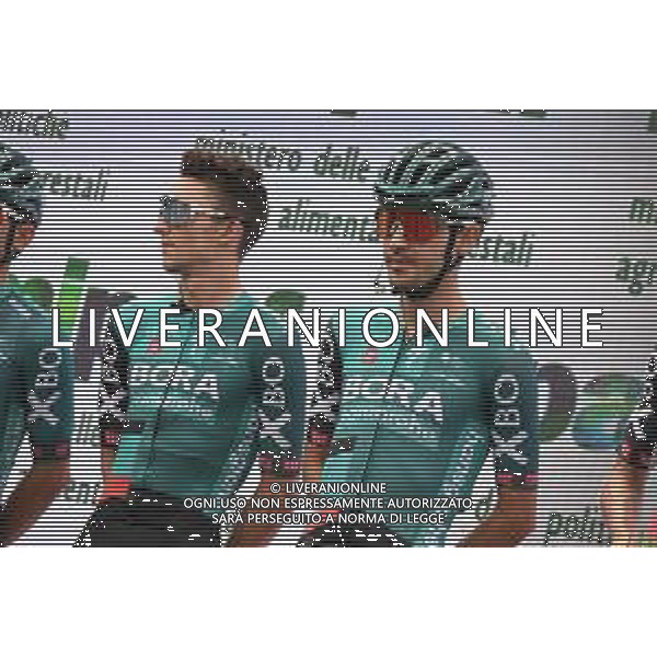 22-05-2022 Giro D\'italia; Tappa 15 Rivarolo Canavese - Cogne; 2022, Bora - Hansgrohe; Buchmann, Emanuel; Hindley, Jai; Rivarolo Canavese; ©SIROTTI/AGENZIA ALDO LIVERANI SAS