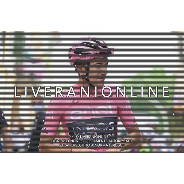 22-05-2022 Giro D\'italia; Tappa 15 Rivarolo Canavese - Cogne; 2022, Ineos - Grenadiers; Carapaz Antonio, Richard Antonio; Rivarolo Canavese; ©SIROTTI/AGENZIA ALDO LIVERANI SAS