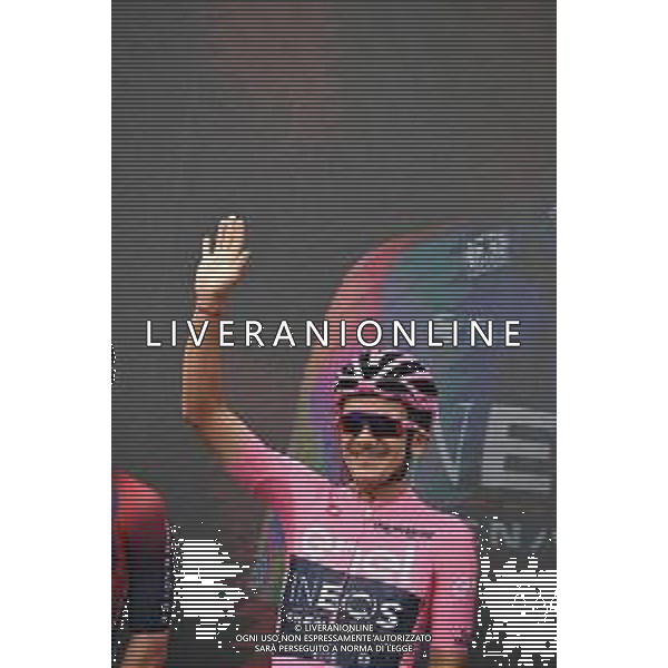 22-05-2022 Giro D\'italia; Tappa 15 Rivarolo Canavese - Cogne; 2022, Ineos - Grenadiers; Carapaz Antonio, Richard Antonio; Rivarolo Canavese; ©SIROTTI/AGENZIA ALDO LIVERANI SAS