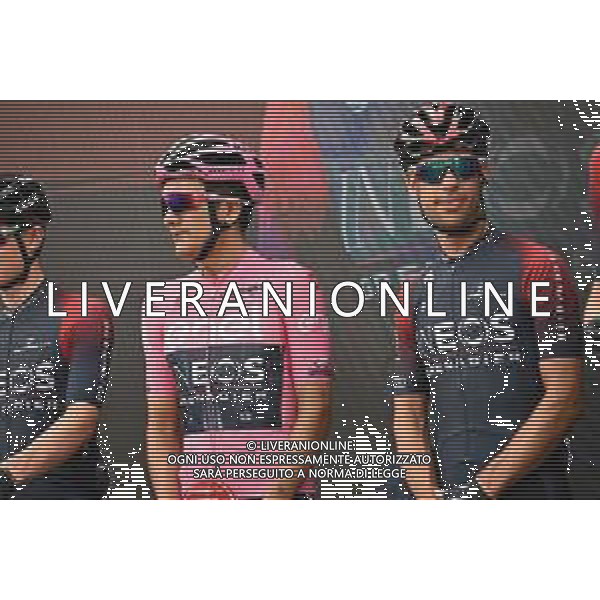 22-05-2022 Giro D\'italia; Tappa 15 Rivarolo Canavese - Cogne; 2022, Ineos - Grenadiers; Carapaz Antonio, Richard Antonio; Porte, Richie; Rivarolo Canavese; ©SIROTTI/AGENZIA ALDO LIVERANI SAS
