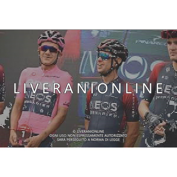 22-05-2022 Giro D\'italia; Tappa 15 Rivarolo Canavese - Cogne; 2022, Ineos - Grenadiers; Carapaz Antonio, Richard Antonio; Porte, Richie; Rivarolo Canavese; ©SIROTTI/AGENZIA ALDO LIVERANI SAS