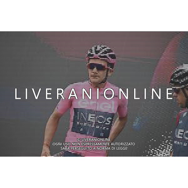 22-05-2022 Giro D\'italia; Tappa 15 Rivarolo Canavese - Cogne; 2022, Ineos - Grenadiers; Carapaz Antonio, Richard Antonio; Rivarolo Canavese; ©SIROTTI/AGENZIA ALDO LIVERANI SAS