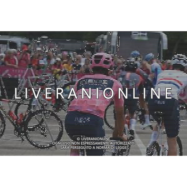 22-05-2022 Giro D\'italia; Tappa 15 Rivarolo Canavese - Cogne; 2022, Ineos - Grenadiers; Carapaz Antonio, Richard Antonio; Rivarolo Canavese; ©SIROTTI/AGENZIA ALDO LIVERANI SAS