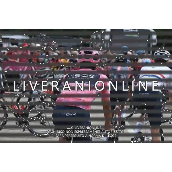 22-05-2022 Giro D\'italia; Tappa 15 Rivarolo Canavese - Cogne; 2022, Ineos - Grenadiers; Carapaz Antonio, Richard Antonio; Rivarolo Canavese; ©SIROTTI/AGENZIA ALDO LIVERANI SAS