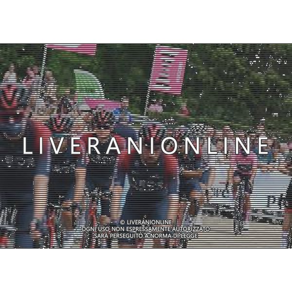 22-05-2022 Giro D\'italia; Tappa 15 Rivarolo Canavese - Cogne; 2022, Ineos - Grenadiers; Carapaz Antonio, Richard Antonio; Rivarolo Canavese; ©SIROTTI/AGENZIA ALDO LIVERANI SAS