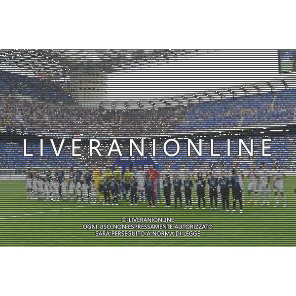 coreografia tifosi ingresso squadre Inter vs Sampdoria Milano 22-05-2022 Stadio Giuseppe Meazza - San Siro Campionato Serie A TIM - 38a giornata foto Roberto Garavaglia/ag. Aldo Liverani sasAGENZIA ALDO LIVERANI SAS