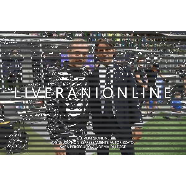 Marco Giampaolo allenatore Sampdoria SX e Simone Inzaghi allenatore Inter DX Inter vs Sampdoria Milano 22-05-2022 Stadio Giuseppe Meazza - San Siro Campionato Serie A TIM - 38a giornata foto Roberto Garavaglia/ag. Aldo Liverani sasAGENZIA ALDO LIVERANI SAS
