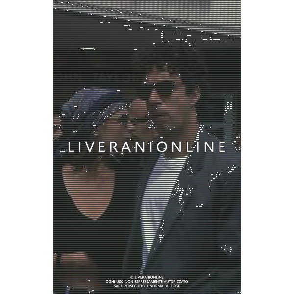 RETROSPETTIVA ISABELLA FERRARI ATTRICE NELLA FOTO ISABELLA FERRARI NELL\'ANNO 1989 AL FESTIVAL DI CANNES CON FRANCESCO NUTI AG ALDO LIVERANI SAS 