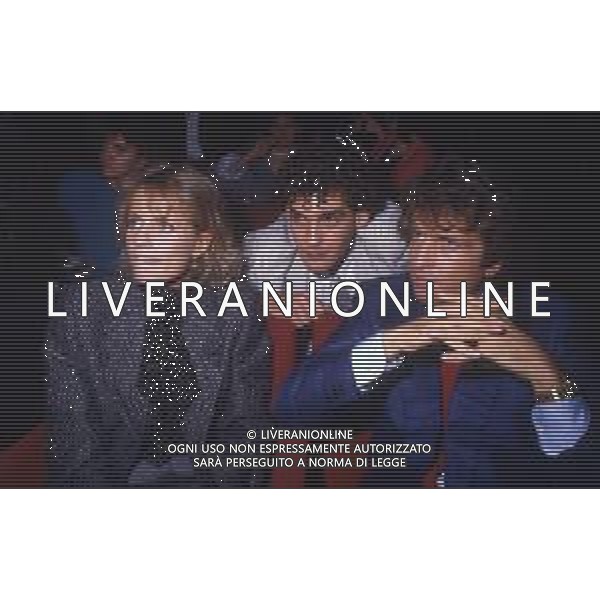 RETROSPETTIVA ISABELLA FERRARI ATTRICE NELLA FOTO ISABELLA FERRARI AL FESTIVAL DI VENEZIA NELL\'ANNO 1985 CON PAOLO PAZZAGLIA AG ALDO LIVERANI SAS 
