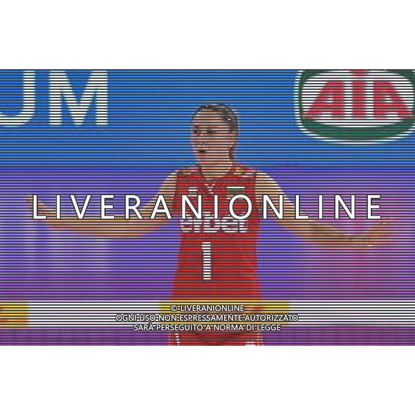 Lisa Guglielmi/LMedia - Test Match - Women Italy vs Women Bulgaria - Volleyball Test Match May 22 2022 - Pala Wanny Florence, Italy Test Match - Women Italy vs Women Bulgaria Photo showing: Gergana Dimitrova (Bulgaria) @Lisa Guglielmi/LiveMedia /AGENZIA ALDO LIVERANI SAS