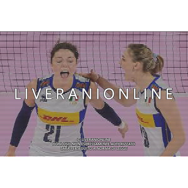 Lisa Guglielmi/LMedia - Test Match - Women Italy vs Women Bulgaria - Volleyball Test Match May 22 2022 - Pala Wanny Florence, Italy Test Match - Women Italy vs Women Bulgaria Photo showing: Happiness of Alice Degradi (Italy) @Lisa Guglielmi/LiveMedia /AGENZIA ALDO LIVERANI SAS