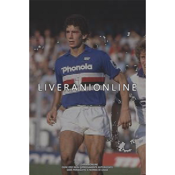 RETROSPETTIVA GIANLUCA VIALLI CALCIATORE NELLA FOTO CON LA MAGLIA DELLA SAMPDORIA NEL 1987-1988 ©ARCHIVIO DFP/AG. ALDO LIVERANI SAS