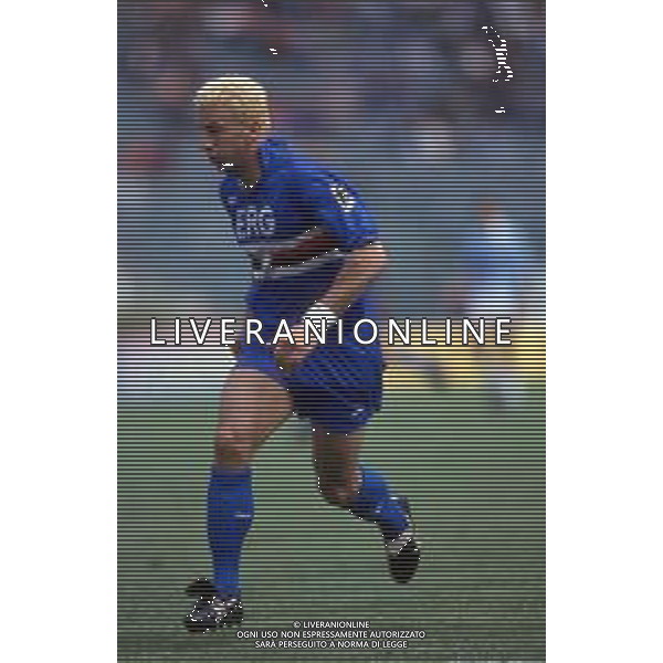 RETROSPETTIVA GIANLUCA VIALLI CALCIATORE NELLA FOTO CON LA MAGLIA DELLA SAMPDORIA ©ARCHIVIO DFP/AG. ALDO LIVERANI SAS