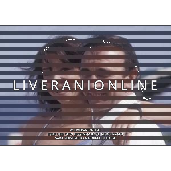 RETROSPETTIVA PIPPO BAUDO PRESENATORE TELEVISIVO NELLA FOTO PIPPO BAUDO CON ADRIANA RUSSO NELL\'ANNO 1981 AG ALDO LIVERANI SAS