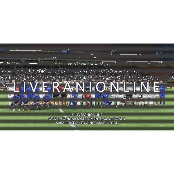 ¬© TVRG Integrations Heroes Match nella foto i protagonisti della partita in formazione Milano 23-05-2022 Stadio Giuseppe Meazza San Siro Partita di beneficienza a favore dell\'impegno contro ogni tipo di discrimazione foto Roberto Garavaglia/ag. Aldo Liverani sas/AG. ALDO LIVERANI SAS