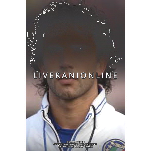 RETROSPETTIVA LUCA PELLEGRINI CALCIATORE NELLA FOTO CON LA MAGLIA DELLA NAZIONALE ITALIANA UNDER 21 IN ITALIA U21 - PORTOGALLO A PIACENZA 02.12.1987 ©DFP/ARCHIVIO AGENZIA ALDO LIVERANI SAS