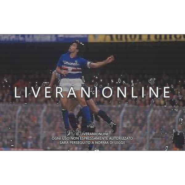 RETROSPETTIVA LUCA PELLEGRINI CALCIATORE NELLA FOTO CON LA MAGLIA DELLA SAMPDORIA 1987-1988 ©DFP/ARCHIVIO AGENZIA ALDO LIVERANI SAS