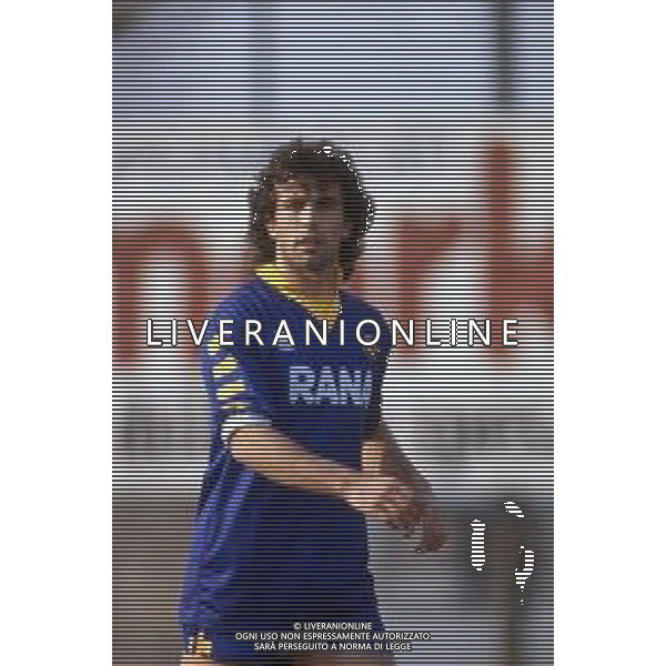 RETROSPETTIVA LUCA PELLEGRINI CALCIATORE NELLA FOTO CON LA MAGLIA DELL\'HELLAS VERONA NEL 1991-1992 ©DFP/ARCHIVIO AGENZIA ALDO LIVERANI SAS
