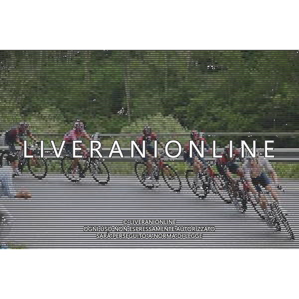 24-05-2022 Giro D\'italia; Tappa 16 Salo - Aprica; 2022, Ineos - Grenadiers; Carapaz Antonio, Richard Antonio; Swift, Ben; ©SIROTTI/AGENZIA ALDO LIVERANI SAS