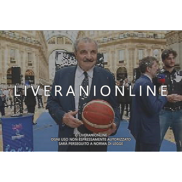 ¬© TVRG Countdown EuroBasket 2022 nella foto Romeo Meo Sacchetti allenatore della Nazionale Milano 24-05-2022 A 100 giorni dall\'inizio e\' partito il conto alla rovescia per i Campionati Europei di Basket 2022 foto Roberto Garavaglia/ag. Aldo Liverani sas/AGENZIA ALDO LIVERANI SAS
