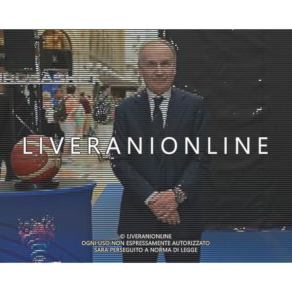 © TVRG Countdown EuroBasket 2022 nella foto Giovanni Petrucci presidente FIP Federazione Italiana Pallacanestro Milano 24-05-2022 A 100 giorni dall\'inizio e\' partito il conto alla rovescia per i Campionati Europei di Basket 2022 foto Roberto Garavaglia/ag. Aldo Liverani sas/AGENZIA ALDO LIVERANI SAS