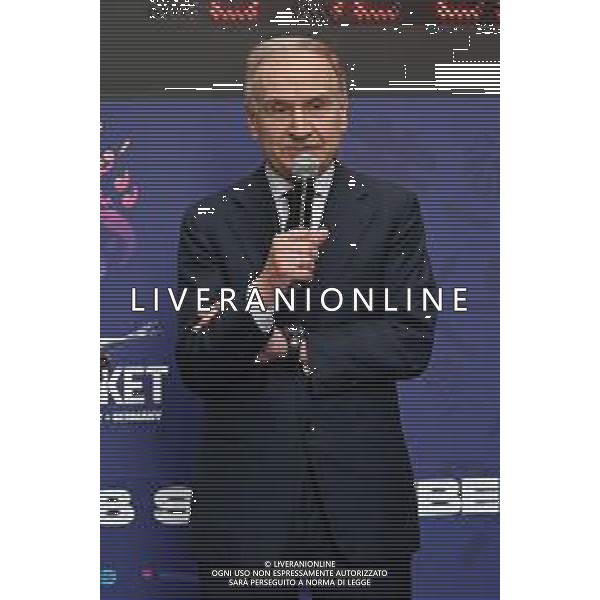 © TVRG Countdown EuroBasket 2022 nella foto Giovanni Petrucci presidente FIP Federazione Italiana Pallacanestro Milano 24-05-2022 A 100 giorni dall\'inizio e\' partito il conto alla rovescia per i Campionati Europei di Basket 2022 foto Roberto Garavaglia/ag. Aldo Liverani sas/AGENZIA ALDO LIVERANI SAS