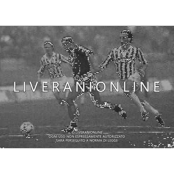 06-01-1988 TORINO COPPA ITALIA ANDATA OTTAVI DI FINALE JUVENTUS-PESCARA 1-0 NELLA FOTO BLAZ SLISKOVIC-PASQUALE BRUNO AG ALDOLIVERANI SAS