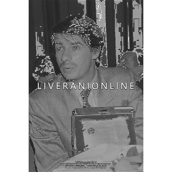 40a EDIZIONE CONSEGNA MASCHERE D\'ARGENTO CASINO\' CAMPIONE D\'ITALIA 1984-1985 NELLA FOTO RICKY TOGNAZZI ©Archivio Giovanni Liverani/AG. ALDO LIVERANI SAS