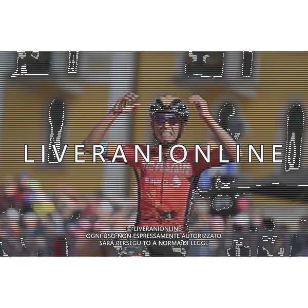 25-05-2022 Giro D\'italia; Tappa 17 Ponte Di Legno - Lavarone; 2022, Bahrain - Victorious; Buitrago Sanchez, Santiago; Lavarone; ©SIROTTI/AGENZIA ALDO LIVERANI SAS