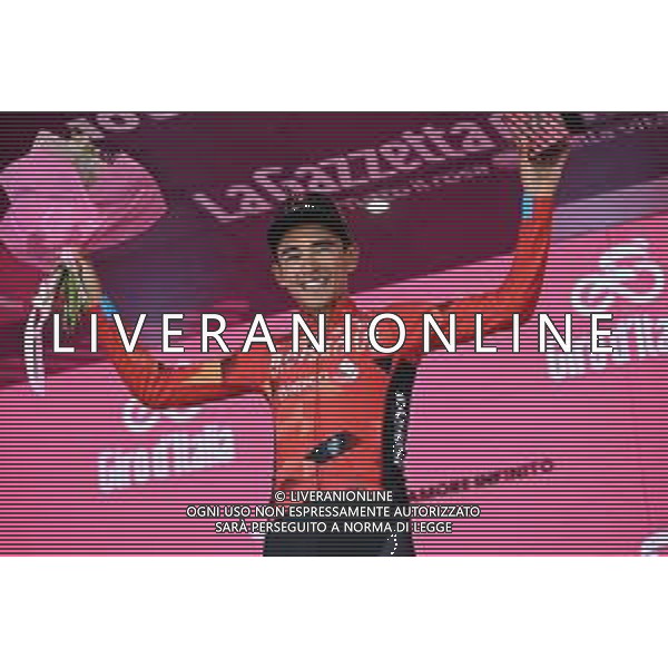 25-05-2022 Giro D\'italia; Tappa 17 Ponte Di Legno - Lavarone; 2022, Bahrain - Victorious; Buitrago Sanchez, Santiago; Lavarone; ©SIROTTI/AGENZIA ALDO LIVERANI SAS