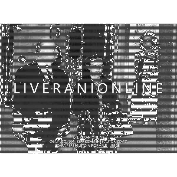 ARCHIVIO GIOVANNI LIVERANI NELLA FOTO ALFRED HITCHCOCK CON LA MOGLIE AG ALDO LIVERANI