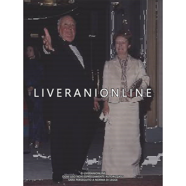 ARCHIVIO GIOVANNI LIVERANI NELLA FOTO ALFRED HITCHCOCK con la moglie AG ALDO LIVERANI