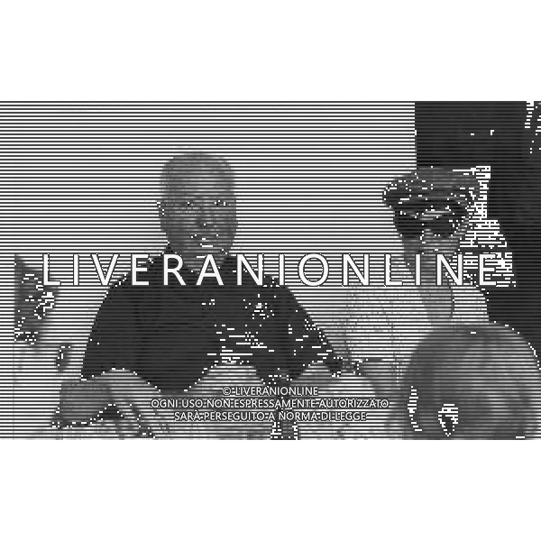 ARCHIVIO GIOVANNI LIVERANI NELLA FOTO ALFRED HITCHCOCK AG ALDO LIVERANI