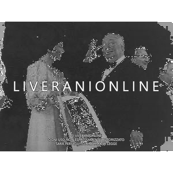 ARCHIVIO GIOVANNI LIVERANI NELLA FOTO ALFRED HITCHCOCK-gina lollobrigida AG ALDO LIVERANI