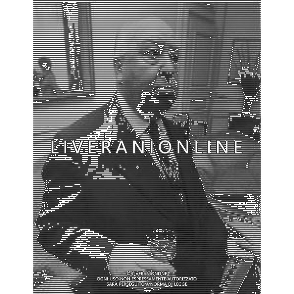 ARCHIVIO GIOVANNI LIVERANI NELLA FOTO ALFRED HITCHCOCK AG ALDO LIVERANI