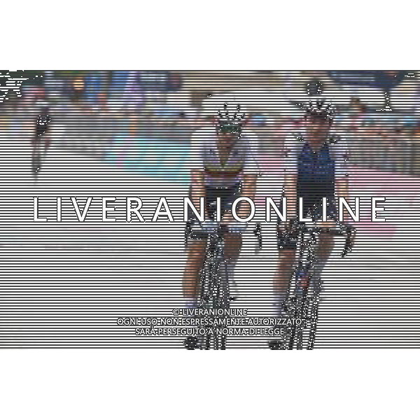 26-05-2022 Giro D\'italia; Tappa 18 Borgo Valsugana - Treviso; 2022, Groupama - Fdj; 2022, Quick Step - Alpha Vinyl; Konovalovas, Ignatas; Schmid, Mauro; Treviso; ©SIROTTI/AG. ALDO LIVERANI SAS