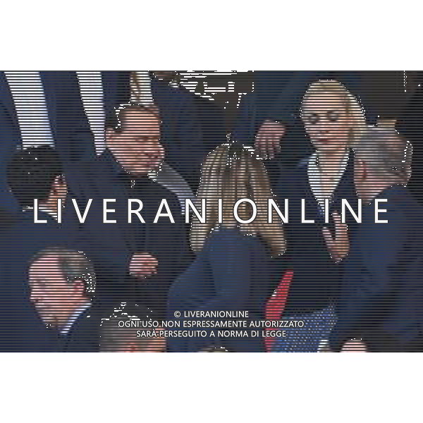 ¬© TVRG Silvio Berlusconi presidente Monza con Marta Fascina in tribuna Monza vs Pisa Monza 26-05-2022 U-Power Stadium Campionato Serie BKT - gara di andata finale playoff foto Roberto Garavaglia/ag. Aldo Liverani sas/AGENZIA ALDO LIVERANI SAS