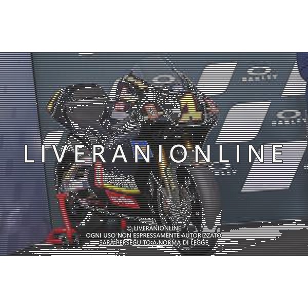 Alessio Marini/LMedia - Max Biagi receives the honor of MotoGP Legend - MotoGP World Championship May 27 2022 - Mugello International Circuit Mugello, Italy Max Biagi receives the honor of MotoGP Legend Photo showing: The Aprilia 250cc bike of Max Biagi @Alessio Marini/LiveMedia /AGENZIA ALDO LIVERANI SAS