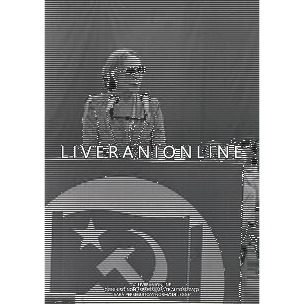 RETROSPETTIVA NILDE IOTTI POLITICA NELLA FOTO NILDE IOTTI ALL\'ARENA DI MILANO PER UN COMIZIO NELL\'ANNO 1983 AG ALDO LIVERANI SAS  